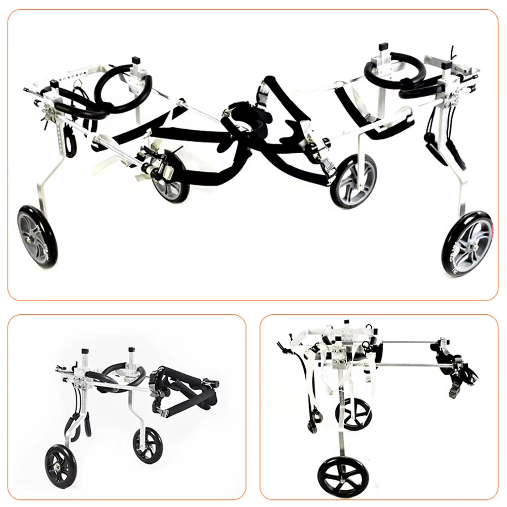 Adjustable XL Dog Rear Leg Wheels Wheelchair for Dogs with Bad Back Legs for Handicapped Pet Walker