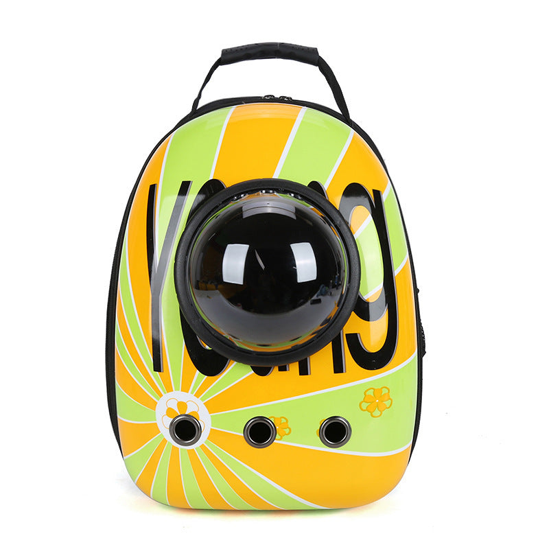 Portable Space Capsule Pet Backpack – Breathable Cat & Dog Travel Bag
