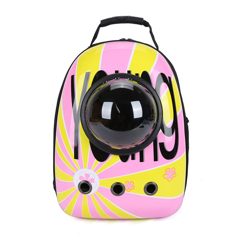 Portable Space Capsule Pet Backpack – Breathable Cat & Dog Travel Bag