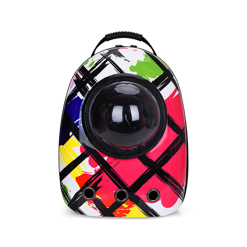 Portable Space Capsule Pet Backpack – Breathable Cat & Dog Travel Bag