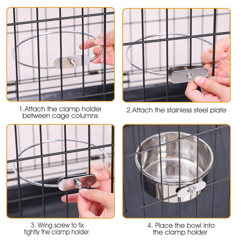 Cage bowl detached from clamp
