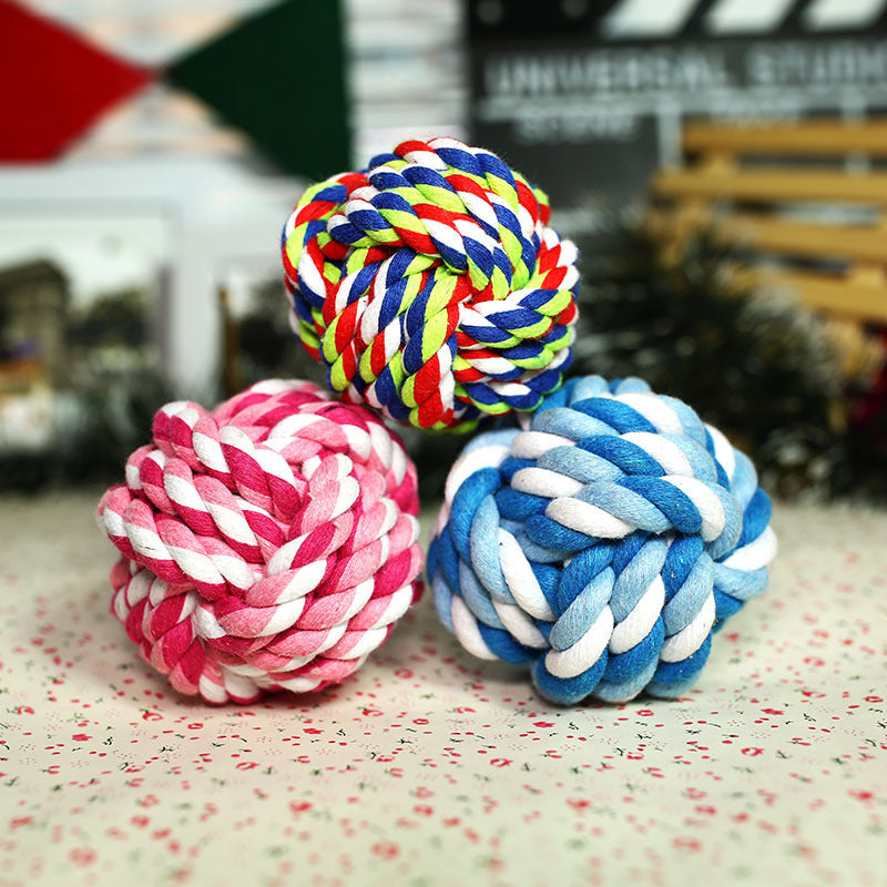 Cotton rope chase ball for dogs