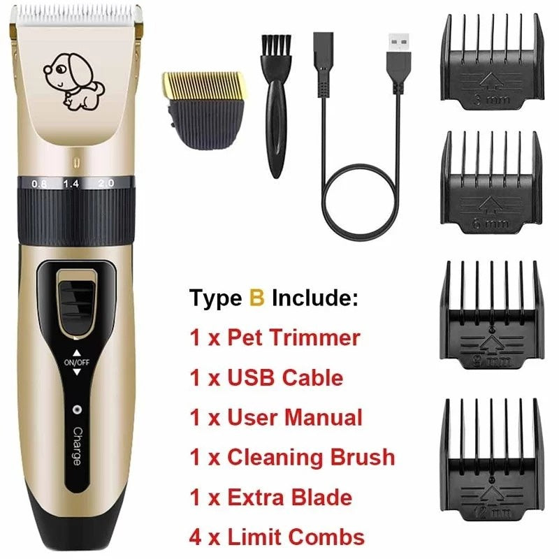 Professional Pet Shaver – Low Noise Dog & Cat Grooming Clipper