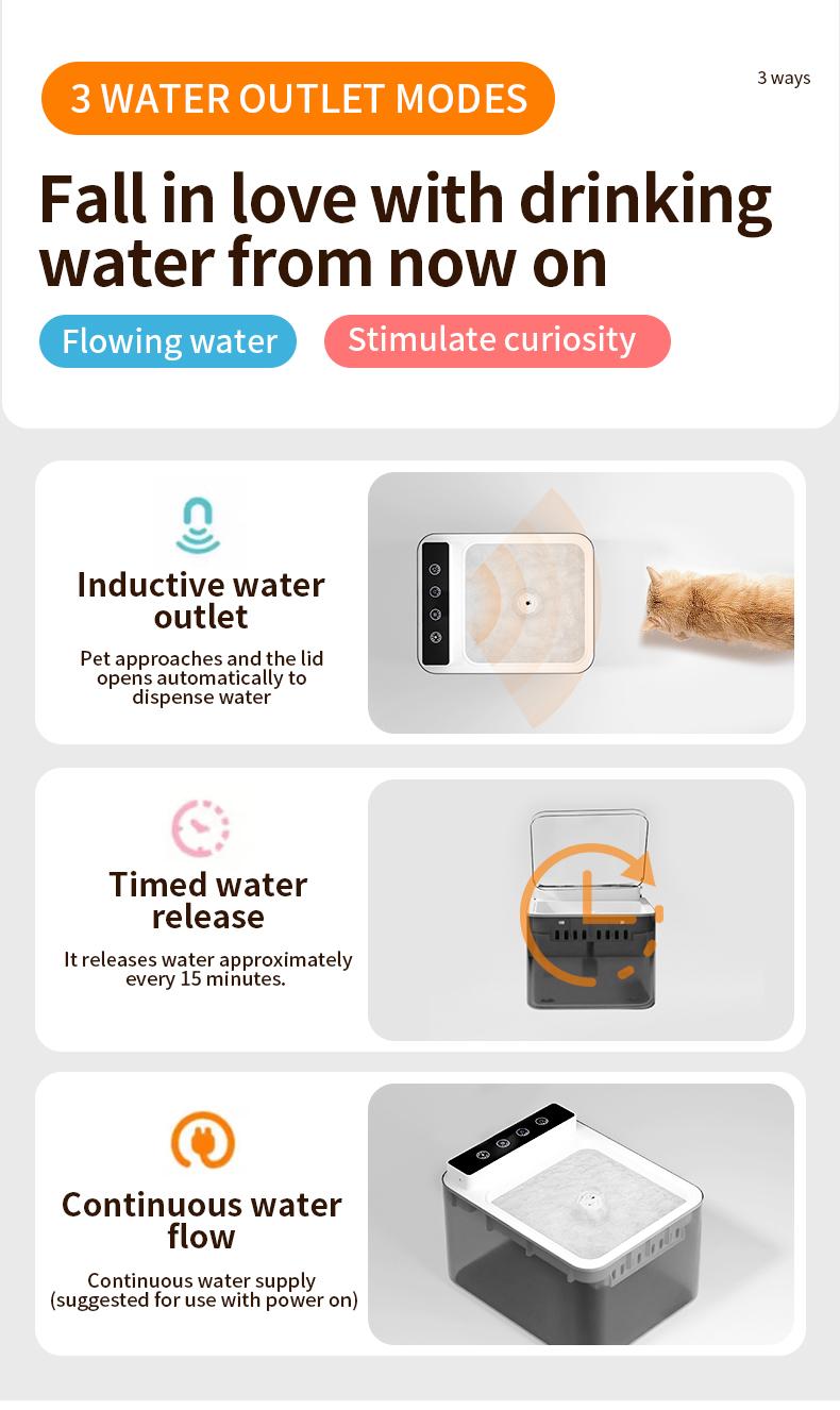 Pet water fountain disassembled for cleaning
