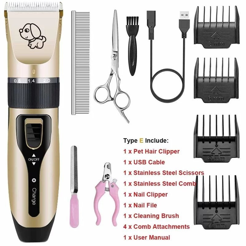 Professional Pet Shaver – Low Noise Dog & Cat Grooming Clipper