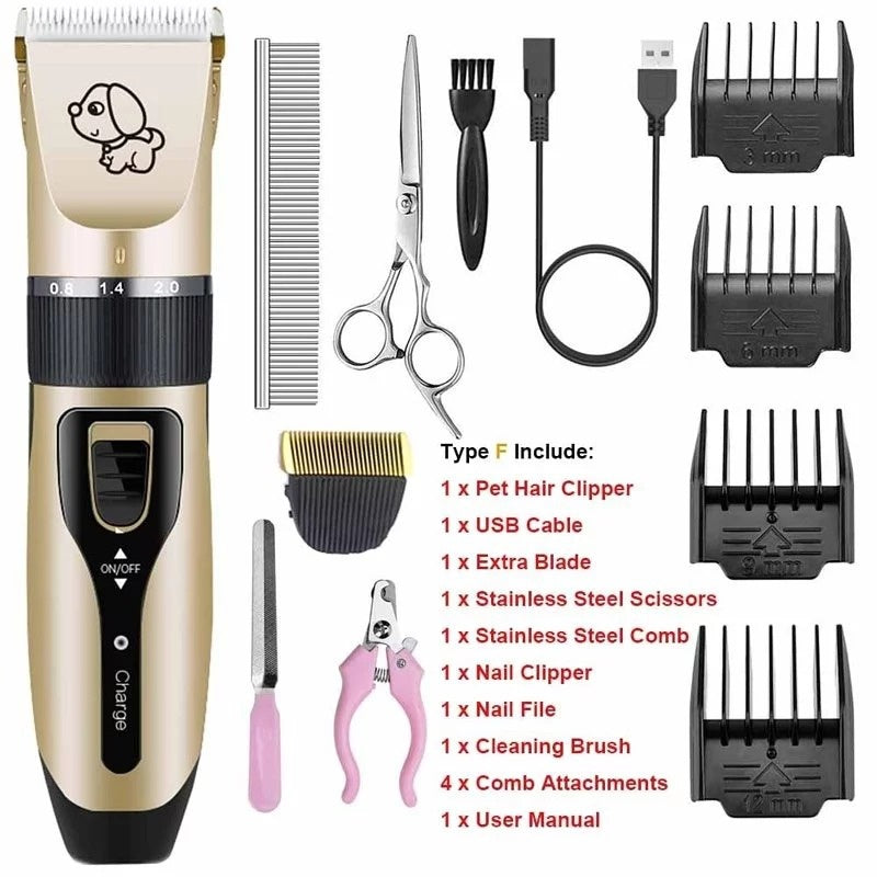 Professional Pet Shaver – Low Noise Dog & Cat Grooming Clipper