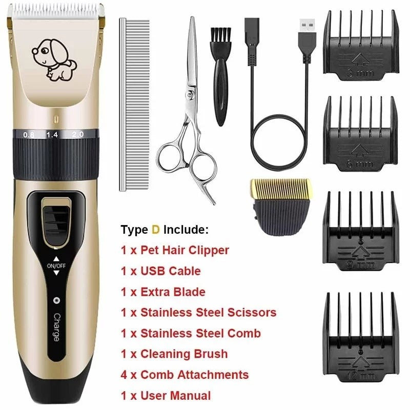 Professional Pet Shaver – Low Noise Dog & Cat Grooming Clipper