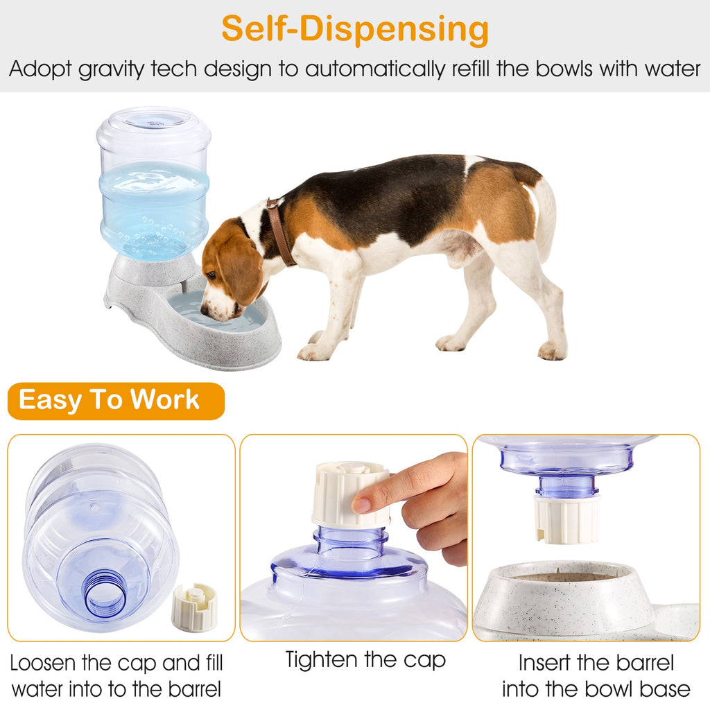 Gravity pet waterer non-slip base