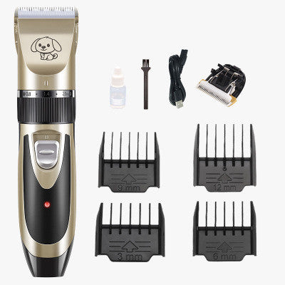 Rechargeable Dog Hair Trimmer – Low Noise Electric Pet Grooming Clipper