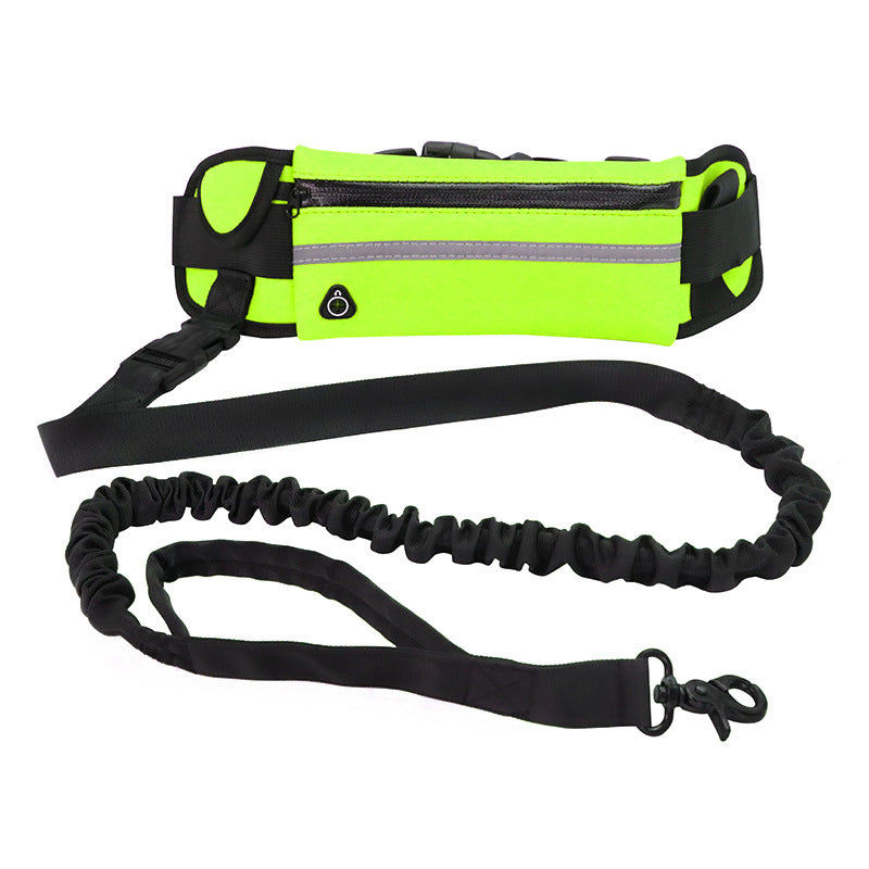 Hands-Free Dog Leash w/ Phone Pocket & Bottle Holder