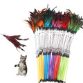 Feather and bell cat teaser wand