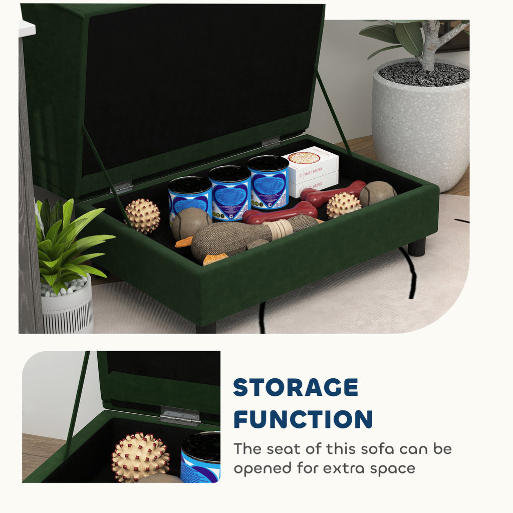 Pet Sofa Bed with Storage – Small Dog & Cat Couch