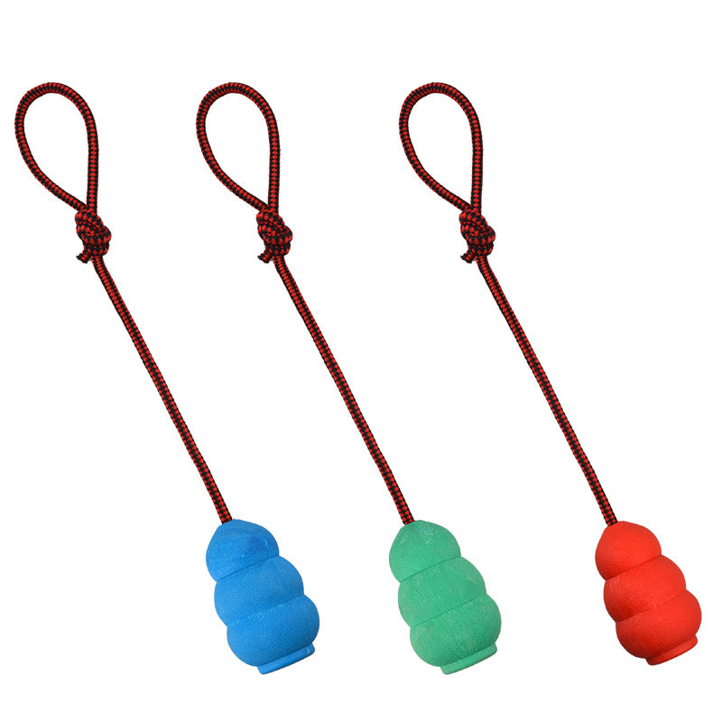 Natural rubber rope chew toy for dogs