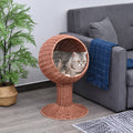 Rotating elevated cat egg pod bed