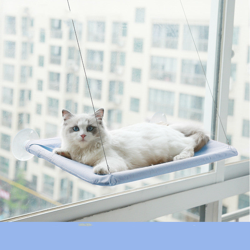 Cat Window Hammock blue color