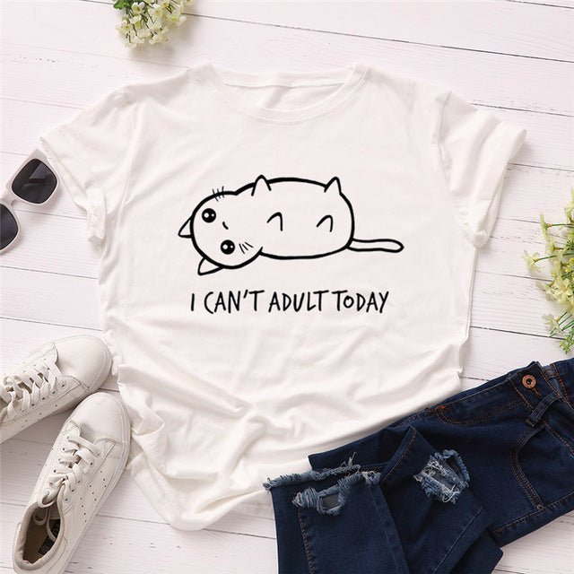 No Adulting Kitten T-Shirt
