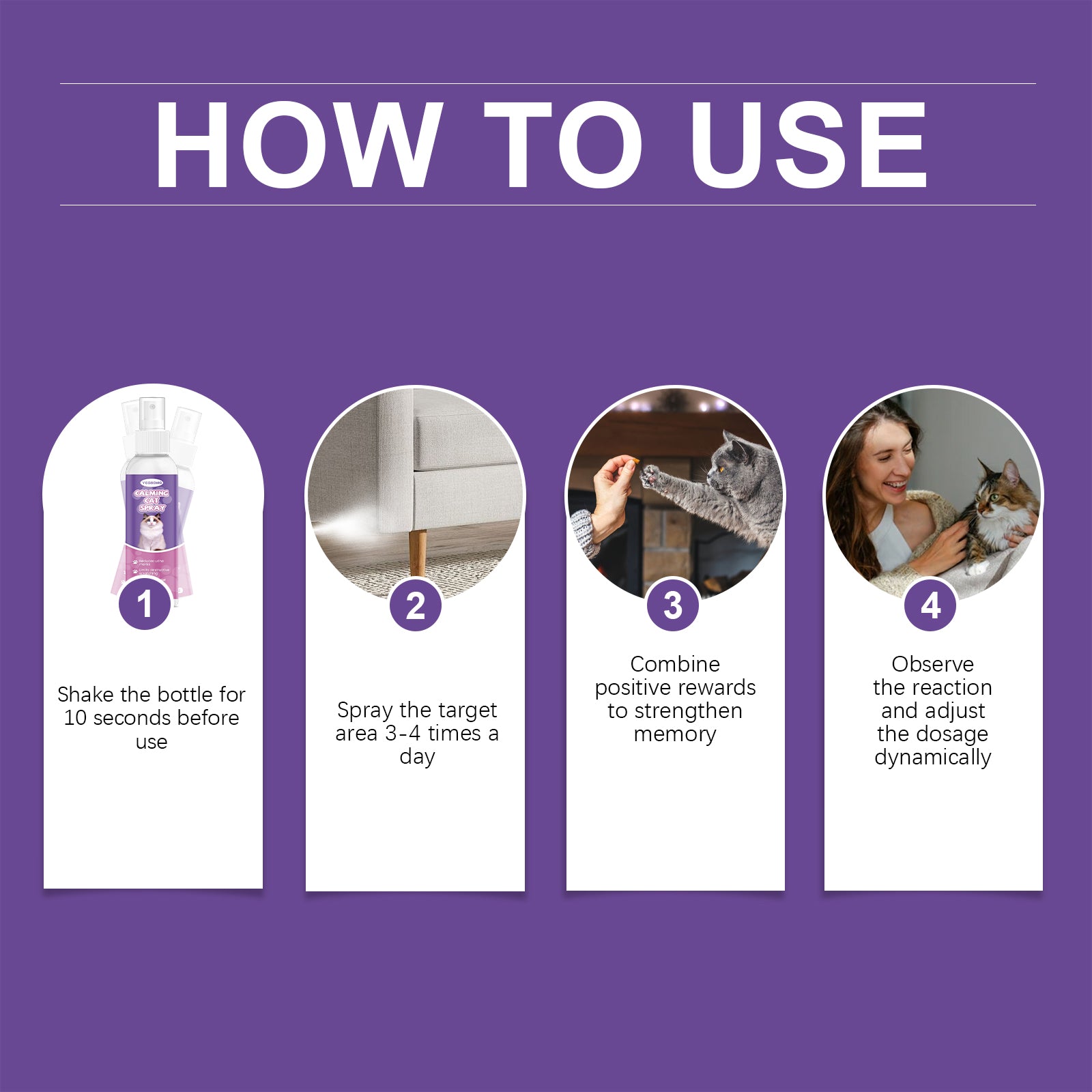 Calming cat spray ingredients and benefits