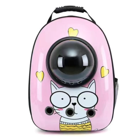 Portable Space Capsule Pet Backpack – Breathable Cat & Dog Travel Bag