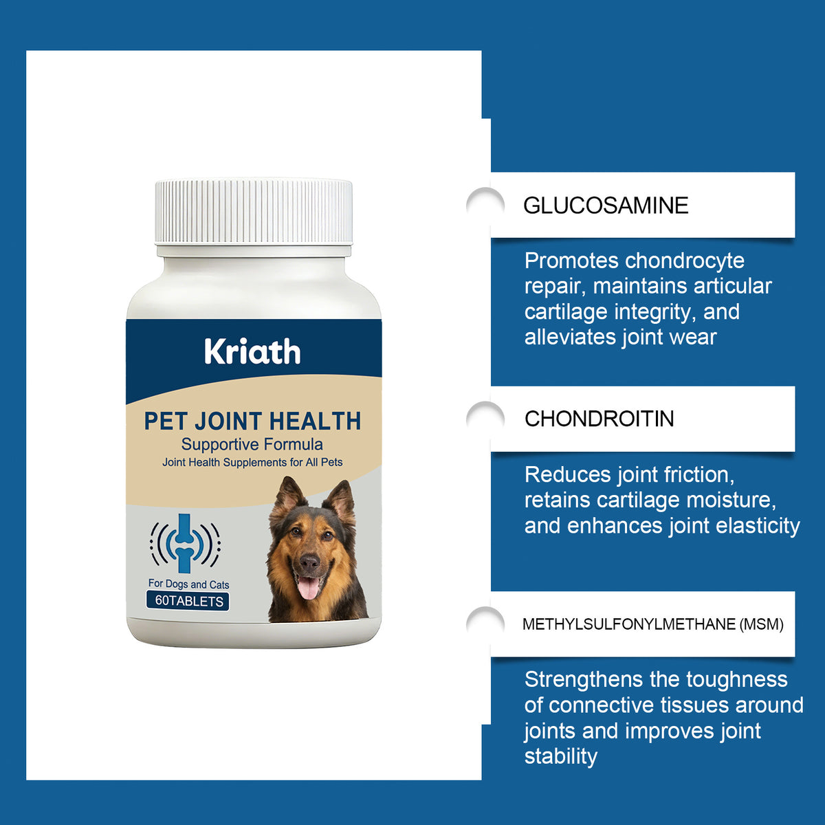 Dog enjoying joint support chew