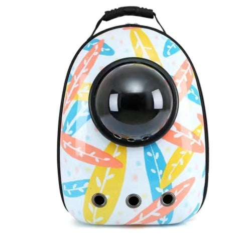 Portable Space Capsule Pet Backpack – Breathable Cat & Dog Travel Bag