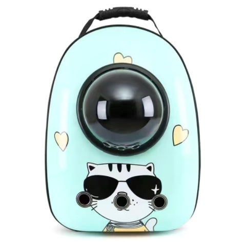 Portable Space Capsule Pet Backpack – Breathable Cat & Dog Travel Bag