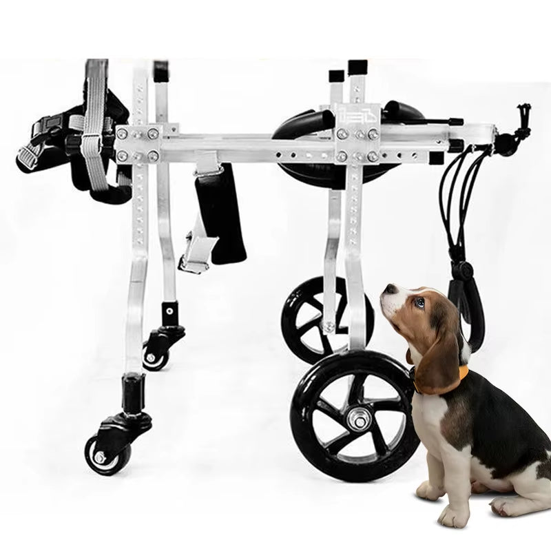 Adjustable XL Dog Rear Leg Wheels Wheelchair for Dogs with Bad Back Legs for Handicapped Pet Walker