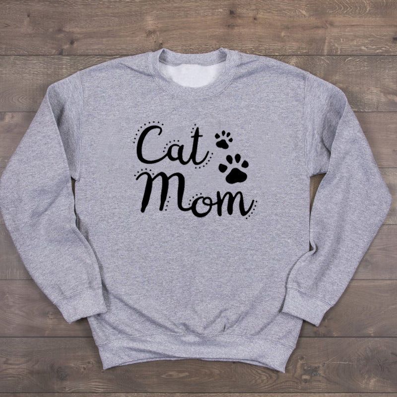 Cat Mom Sweater – Cozy Cotton Pullover for Women | Cute Cat Lover Gift