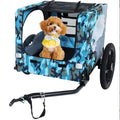 Foldable Pet Bike Trailer – Heavy Duty Dog Carrier with 16" All-Terrain Wheels & Universal Hitch