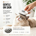 Self-cleaning slicker brush for cats and dogs