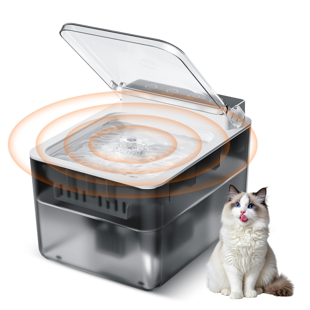 Pet water fountain full view