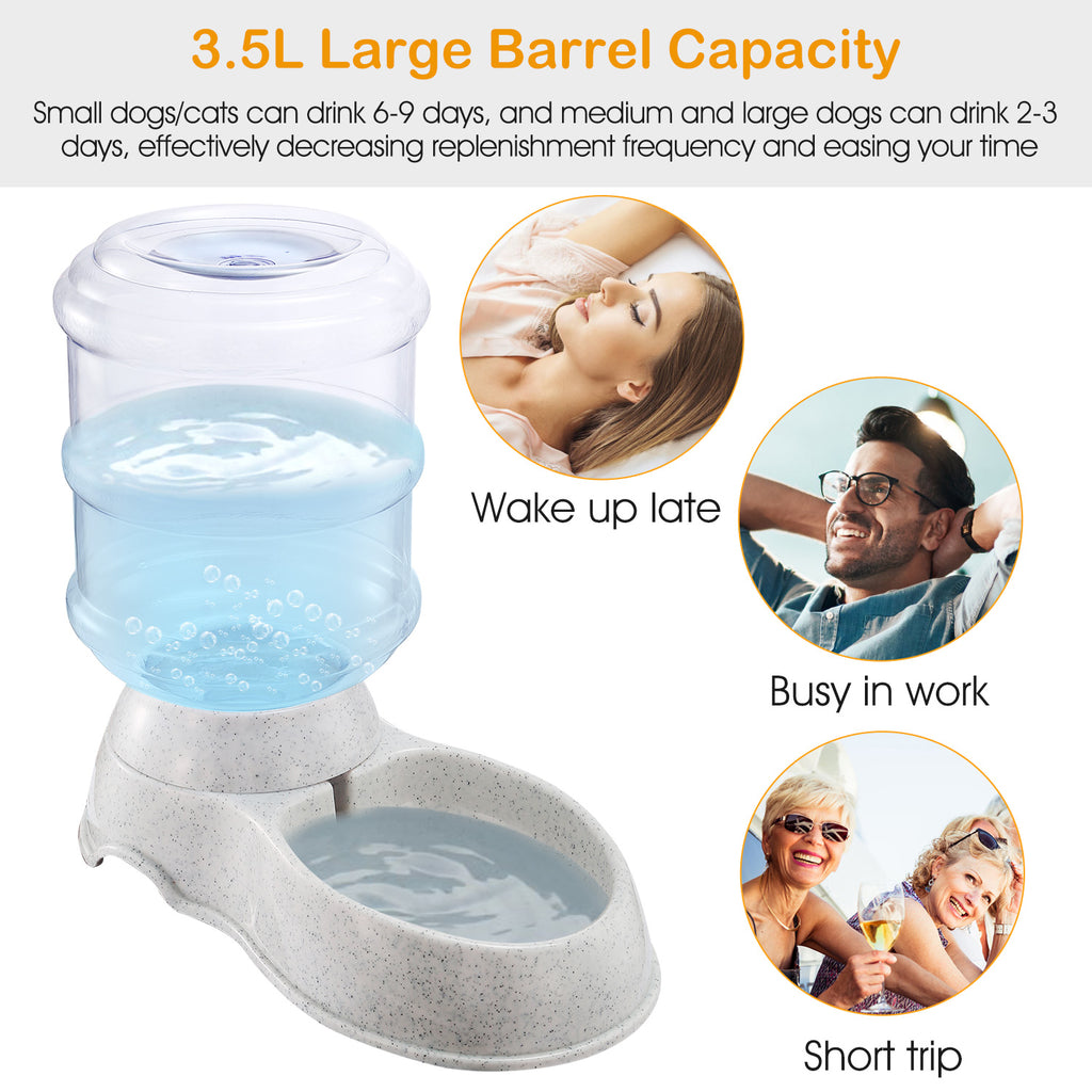 Gravity self-dispensing pet waterer