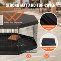 VEVOR 8-panel foldable dog playpen with cover