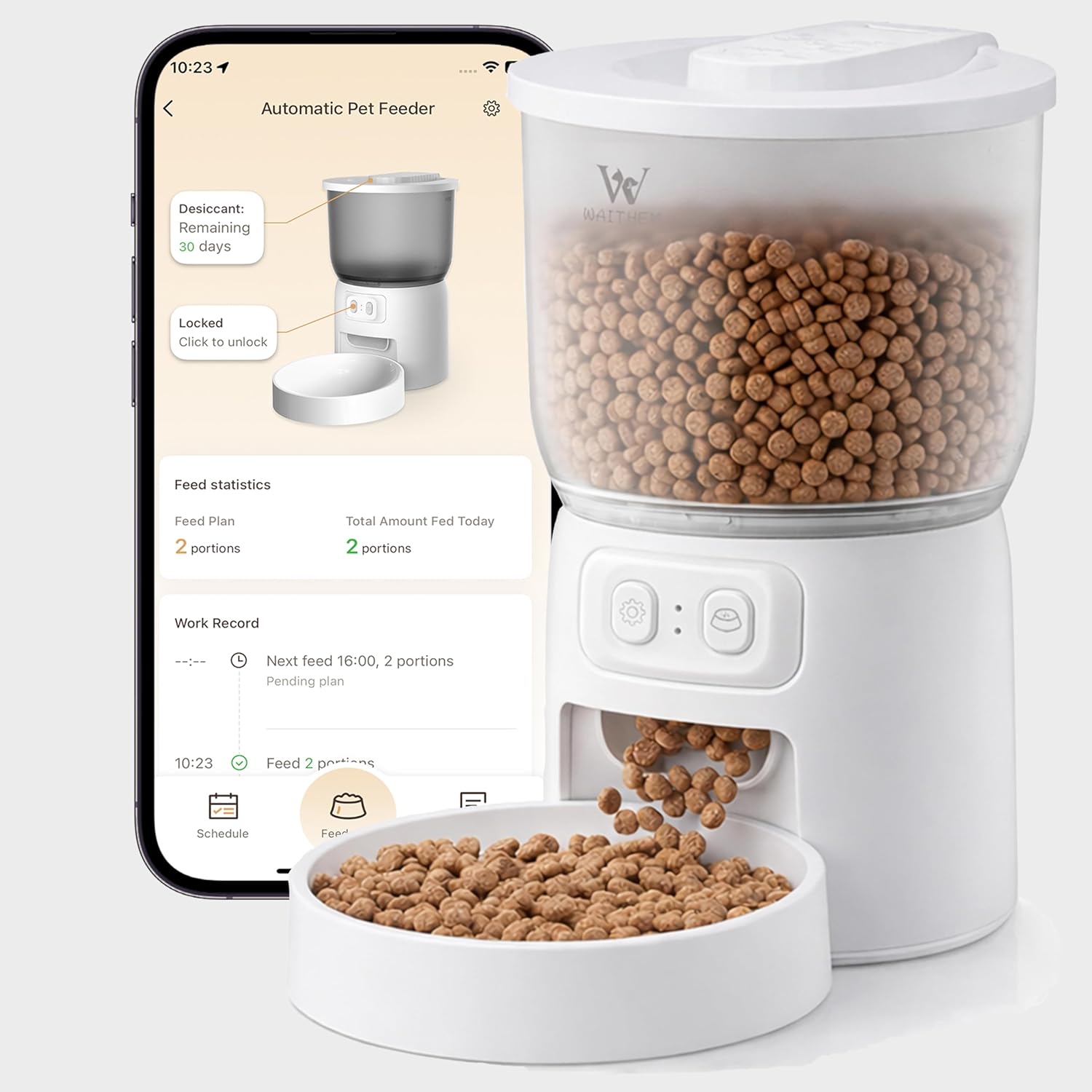 Automatic cat feeder capacity