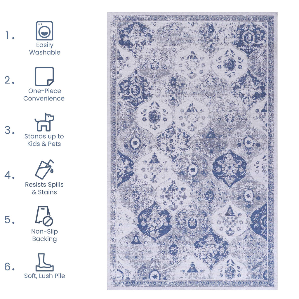 Non-Slip Washable Pet Traction Runner Rug