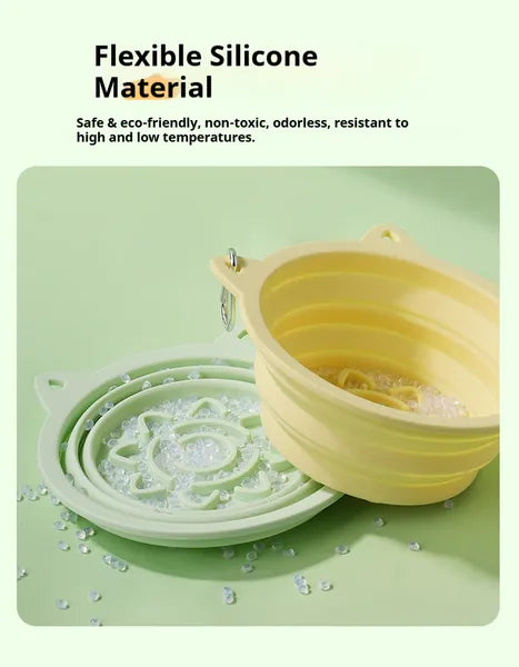 Travel bowl suction cup base