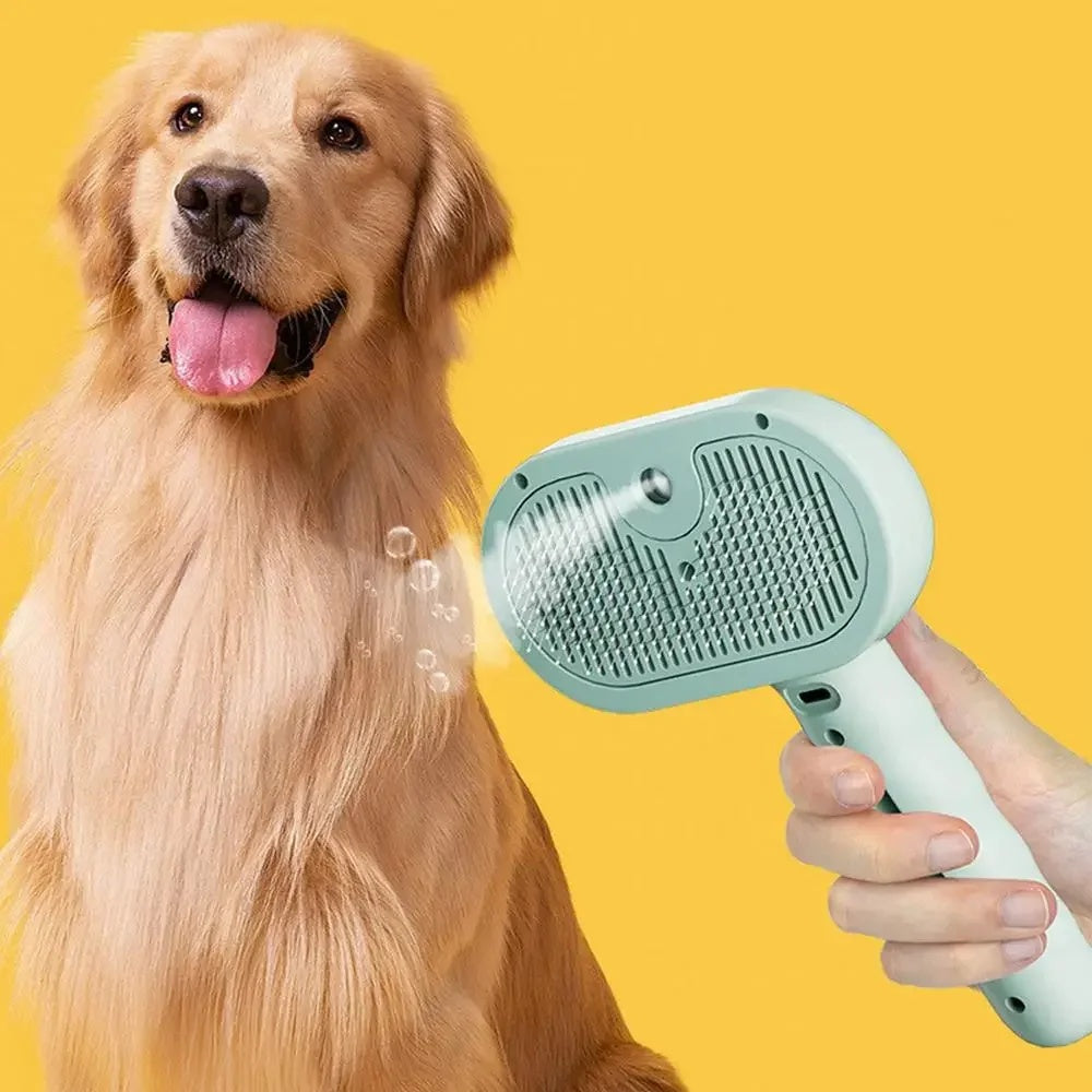Pet Spray Grooming Comb – Hair Remover & Dematting Brush for Dogs & Cats