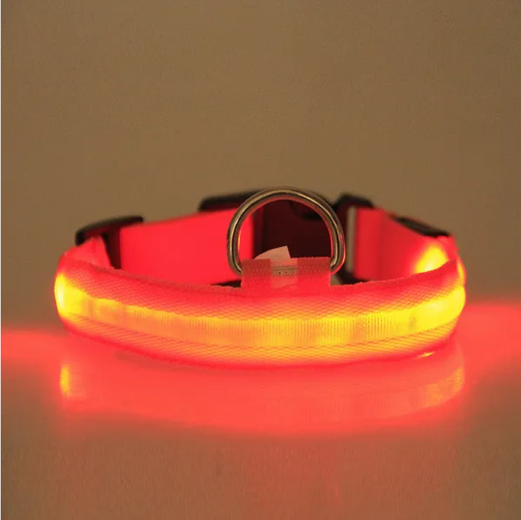 LED Pet Safety Halo Collar color options