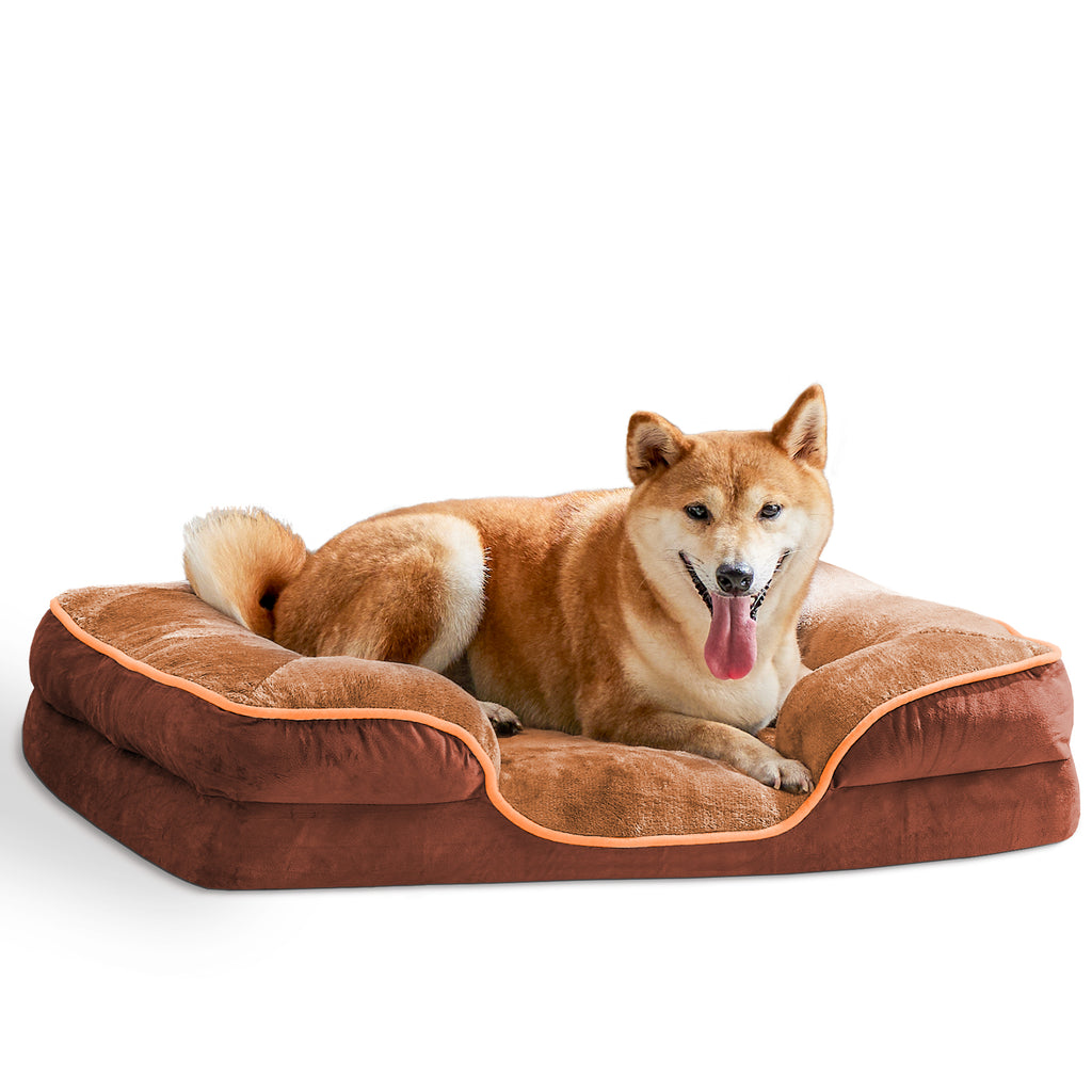 Orthopedic pet bed side view