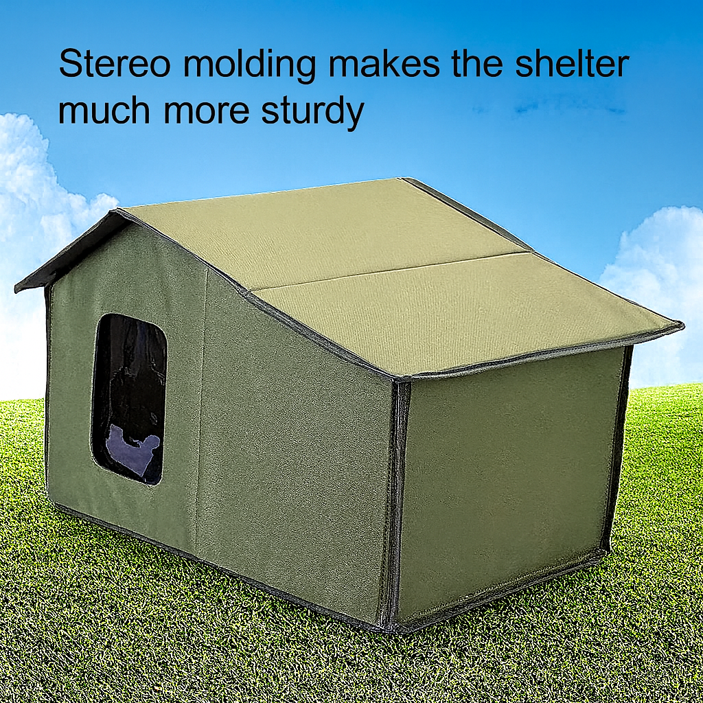 Outdoor Pet Shelter for Cats & Dogs – Waterproof, Insulated, Year-Round Comfort