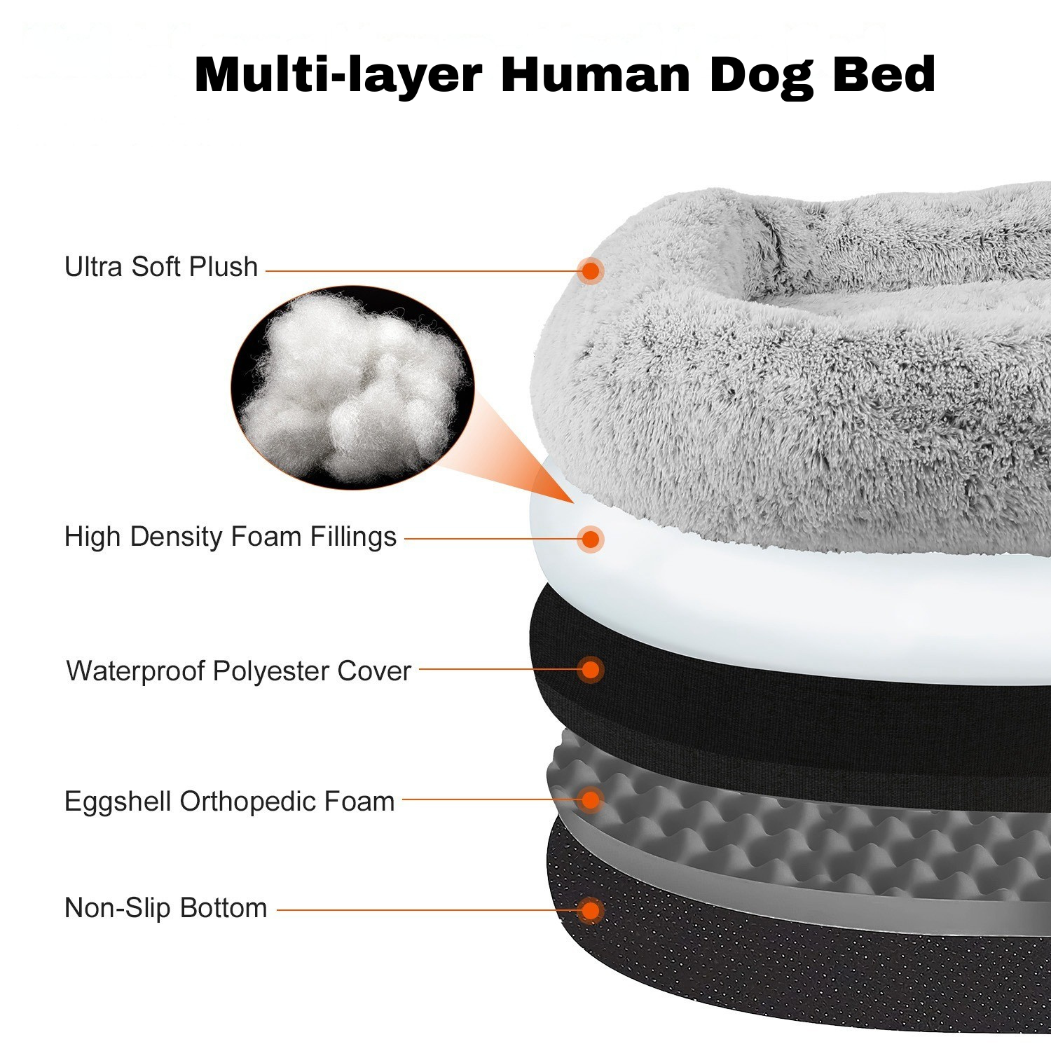 Convertible Human Size Dog Bed