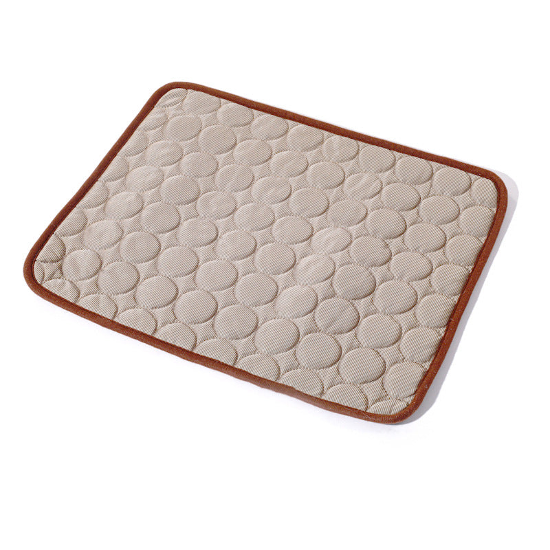 Brown self-cooling pet mat