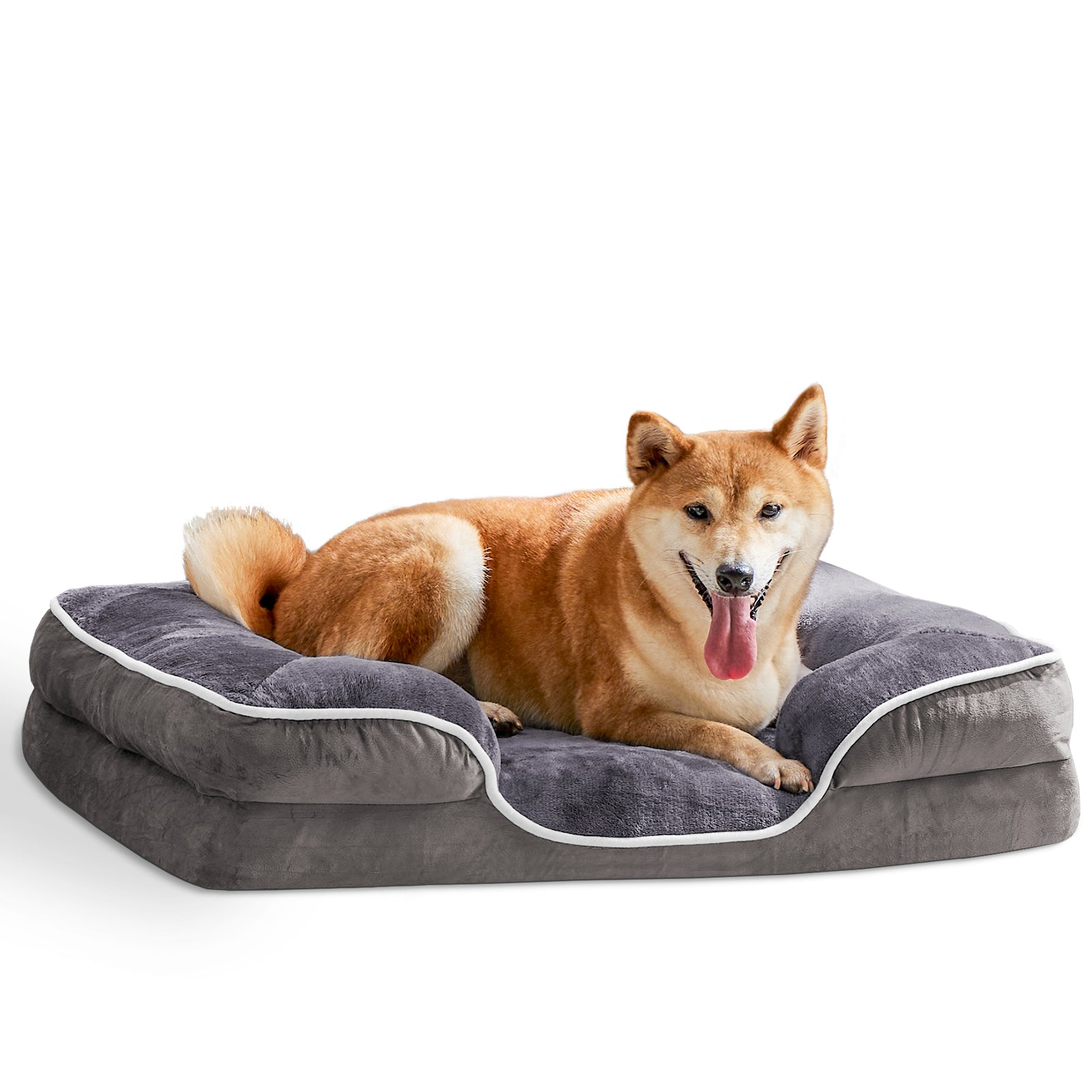 Orthopedic pet bed with removable cover