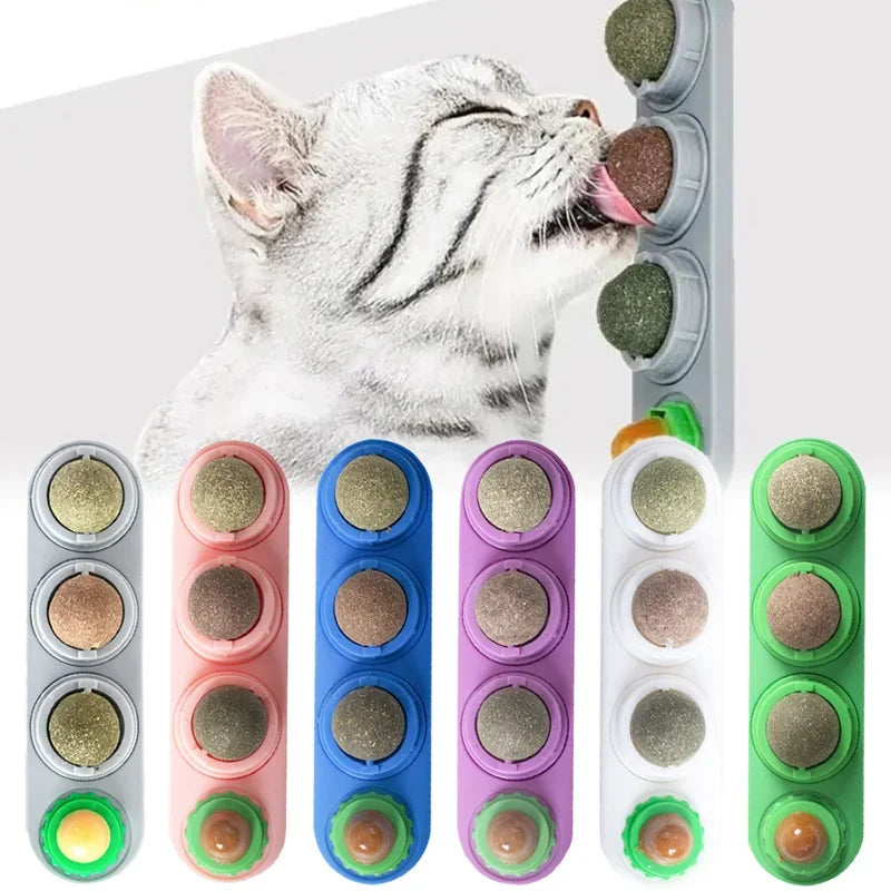 4-in-1 rotating catnip silver vine ball