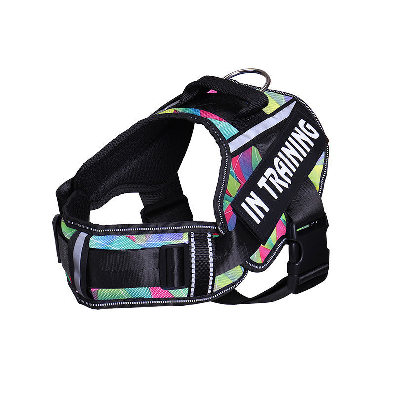 Premium Nylon Dog Harness – Reflective, Breathable & Secure