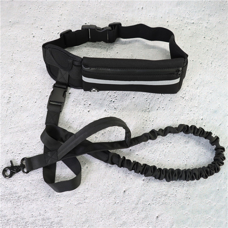 Hands-Free Dog Leash w/ Phone Pocket & Bottle Holder