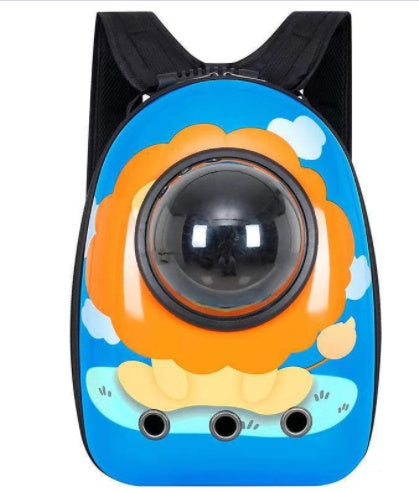 Portable Space Capsule Pet Backpack – Breathable Cat & Dog Travel Bag