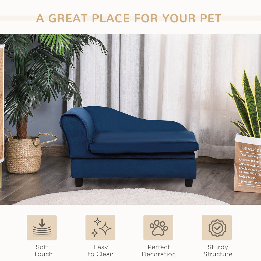 Pet sofa bed storage compartment open