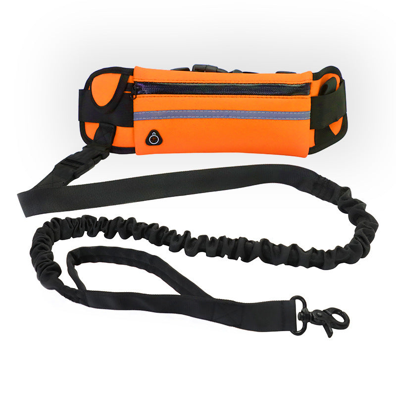 Hands-Free Dog Leash w/ Phone Pocket & Bottle Holder