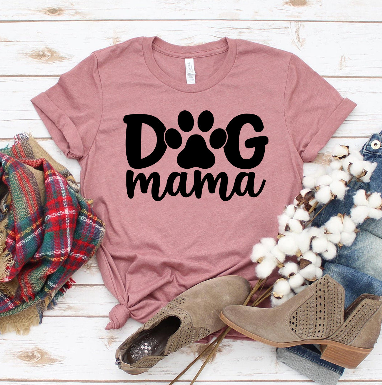 Dog Mama Tee – Stylish Pet Parent Shirt