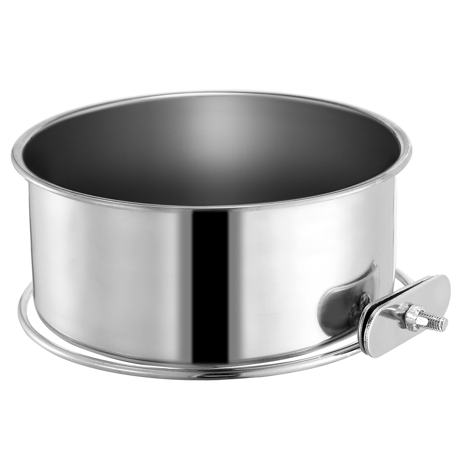 Detachable cage bowl with clamp holder